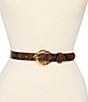 Dillard's Organic Buckle & Croco 2 For 1 Belt Set - Image 3