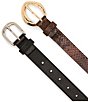 Dillard's Organic Buckle & Croco 2 For 1 Belt Set - Image 4