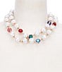 Dillard's Organic Pearl and Multicolor Layered Statement Necklace - Image 1