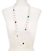 Dillard's Organic Pearl Multicolor Long Statement Necklace - Image 1