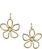 Dillard's Outline Flower Drop Earrings - Image 1