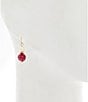 Dillard's Pearl and Bead Drop Earrings, Color:Pink/Pearl - Image 2