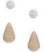 Dillard's Pearl Stud And Hoop Earring Set - Image 1
