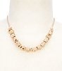 Dillard's Polished Metal Knot Frontal Short Multi Strand Necklace - Image 1