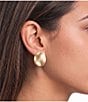 Dillard's Polished Metal Oval Stud Earrings - Image 2