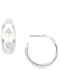 Dillard's Polished Open Metal Hoop Earrings - Image 3