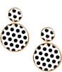 Dillard's Polka Dot Double Drop Earrings - Image 1