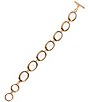 Dillard's Resin Cab Oval Metal Line Bracelet - Image 2