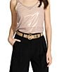 Dillard's Resin Inlay & Multi Keeper Belt Set, Color:White/Multi - Image 4