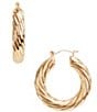 Dillard's Rope Textured Hoop Earrings - Image 1