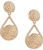 Dillard's Rope Textured Metal Teardrop Earrings - Image 1