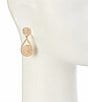 Dillard's Rope Textured Metal Teardrop Earrings - Image 2