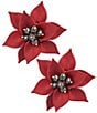 Dillard's Scarlet Flowers Statement Drop Earrings - Image 1