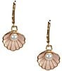Dillard's Seashell & Pearl Drop Earrings - Image 1