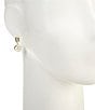 Dillard's Small Pearl Drop Earrings, Color:Pearl/Gold - Image 2