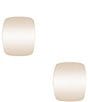 Dillard's Square Metal Sculptural Clip-On Earrings - Image 1