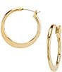 Color:Gold - Image 1 - Tailored Graduated Hoop Sensitive Earrings