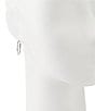 Dillard's Tailored Graduated Hoop Sensitive Earrings, Color:Silver - Image 2