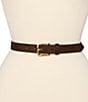 Dillard's Textured & Smooth Wavy Keeper & Faux Suede 3 For 1 Belt Set - Image 4