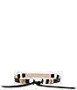 Dillard's Textured Gold Jewelry Bracket Fringe Tie Belt - Image 3