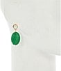 Dillard's Thread Wrapped Green Drop Earrings - Image 2
