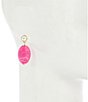 Dillard's Thread Wrapped Pink Drop Earrings - Image 2