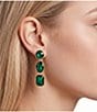 Dillard's Three Stone Drop Earrings - Image 2
