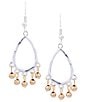 Dillard's Two Tone Dangle Drop Earrings - Image 1