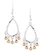 Dillard's Two Tone Dangle Drop Earrings - Image 1