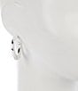 Dillard's Wavy Metal Molten Hoop Earrings, Color:Silver - Image 2
