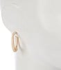 Dillard's Wavy Metal Molten Hoop Earrings, Color:Gold - Image 2