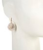 Dillard's White Enamel Mandala Drop Earrings - Image 2