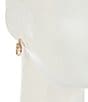Dillard's Wobbly Textured Double Hoop Earrings, Color:Gold - Image 2