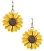 Dillard's Yellow Sunflower Drop Earrings - Image 1