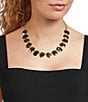 Dillard's Zebra Enamel Disc Long Strand Necklace - Image 2