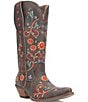 Color:Black - Image 1 - Beetle Juice Leather Embroidered Western Boots