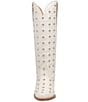 Color:White - Image 5 - Broadway Bunny Leather Studded Tall Western Boots