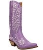 Dingo Buttercup Floral Embroidered Leather Tall Western Boots - Image 1