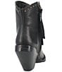 Color:Black - Image 3 - Classy N Sassy Leather Studded Western Booties