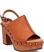 Dingo Clover Leather Studded Slingback Sandals - Image 1