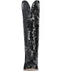 Color:Black - Image 5 - Dance Hall Queen Sequin Tall Western Boots