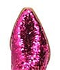 Color:Fuchsia - Image 6 - Dance Hall Queen Sequin Tall Western Boots