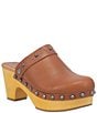 Color:Tan - Image 1 - Deadwood Leather Platform Clogs