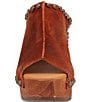 Dingo Echo Suede Studded Platform Clog Slide Sandals, Russet - Image 5