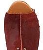 Dingo Echo Suede Studded Platform Clog Slide Sandals, Merlot - Image 7
