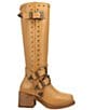 Dingo Fillmore Leather Studded Buckle Straps Tall Boots - Image 2