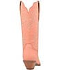 Color:Peach - Image 3 - Flirty N Fun Leather Tall Western Boots