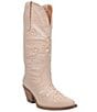 Color:Sand - Image 1 - Full Bloom Floral Embroidered Leather Western Tall Boots