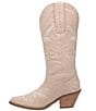 Color:Sand - Image 4 - Full Bloom Floral Embroidered Leather Western Tall Boots