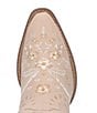 Color:Sand - Image 6 - Full Bloom Floral Embroidered Leather Western Tall Boots